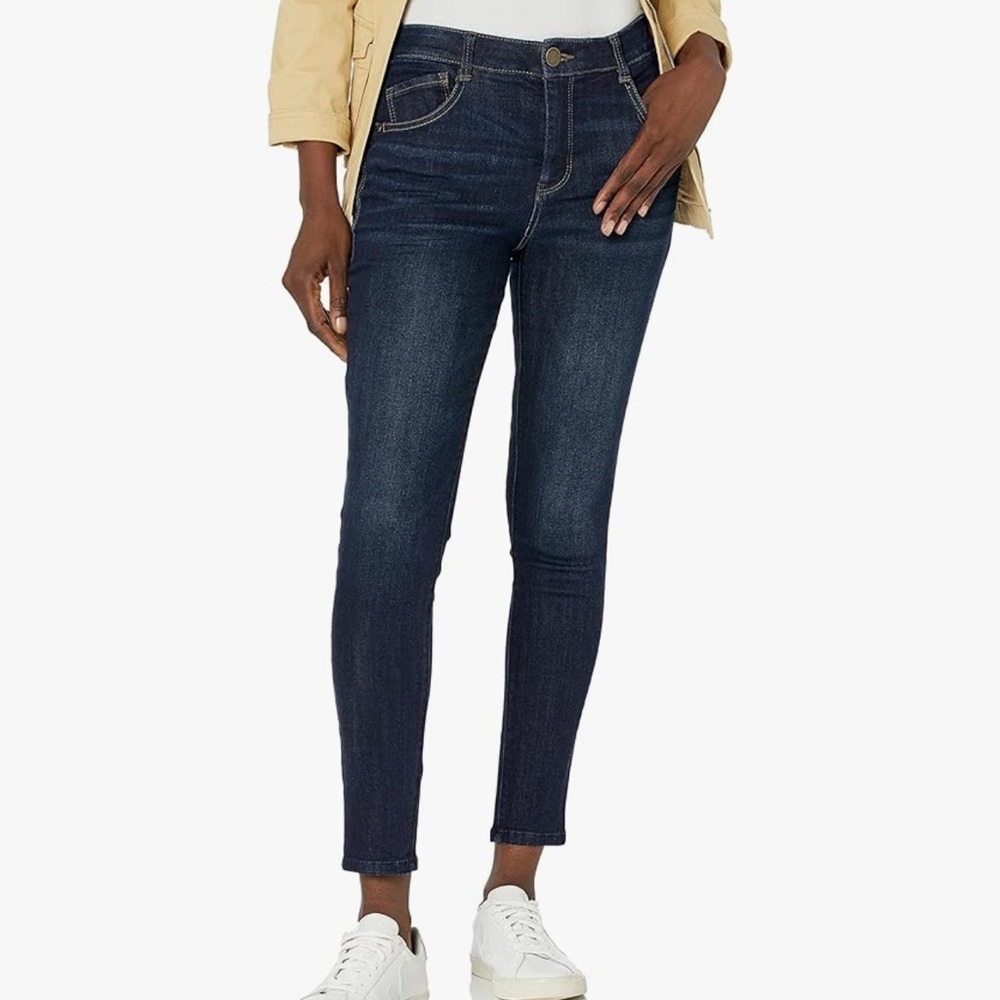 👖Democracy Women's Ab Solution High Rise Ankle Jeans in Indigo, 10👖